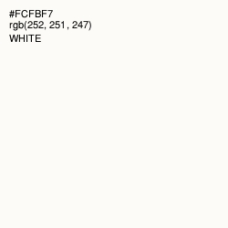 #FCFBF7 - Vista White Color Image